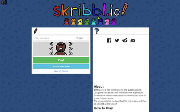 game văn phòng - Skribbl.io